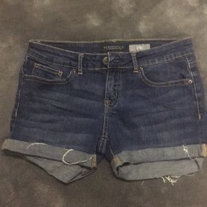 Aeropostale dark washed denim shorts